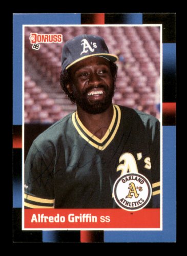Alfredo Griffin Autographed 1988 Donruss Card #226 Oakland A's #188505