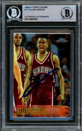Bleachers Sports Music & Framing — Allen Iverson Signed Authentic