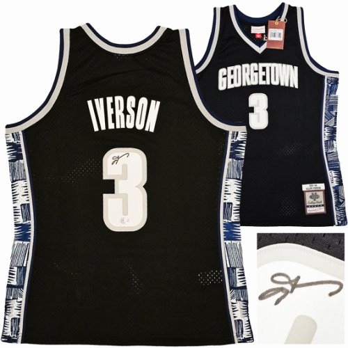 Mitchell Ness NCAA Swingman Jersey Georgetown 1995 Allen Iverson Chrome XL