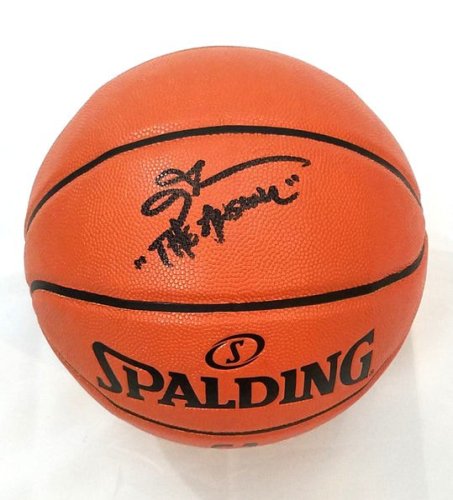 Allen Iverson Autographed Signed Philadelphia 76Ers NBA Replica Game Basketball W/ The Answer Beckett Witnessed Black 