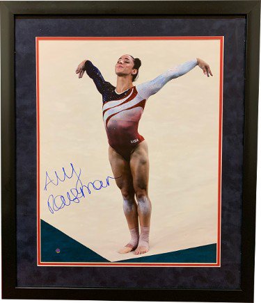 Aly Raisman Autographed Signed Team USA Olympics Gymnastics 16x20 Photo Custom Framing imperfect- Steiner Hologram 
