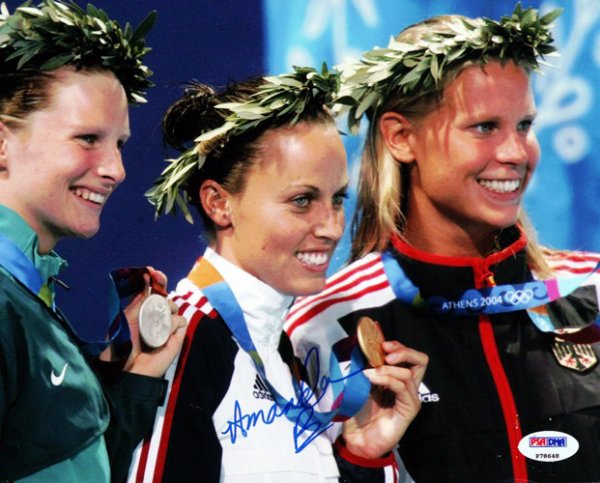 Amanda Beard Autographed Signed 8X10 Photo Team Usa PSA/DNA 