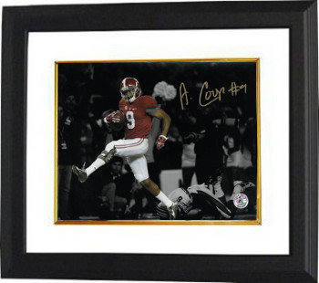 Amari Cooper Autographed Signed Alabama Crimson Tide 8X10 Spotlight Photo Custom Framing 9 JSA Hologram