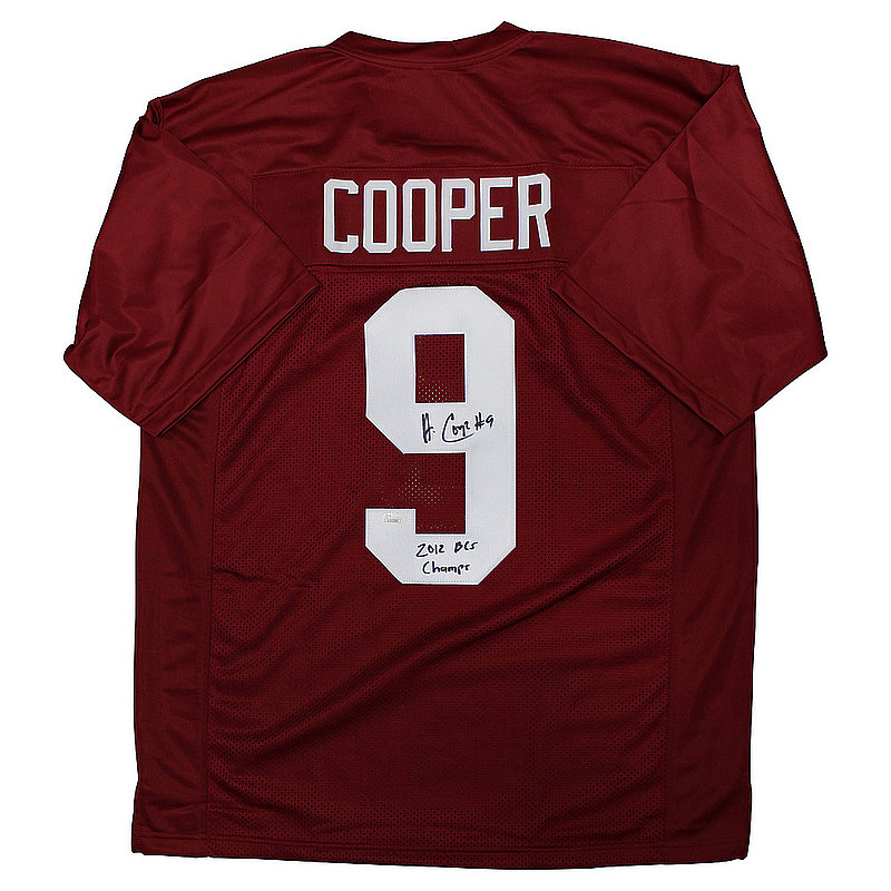 Amari Cooper Autographed Signed Alabama Crimson Tide Crimson Jersey w/"2012 BCS Champs"-JSA 