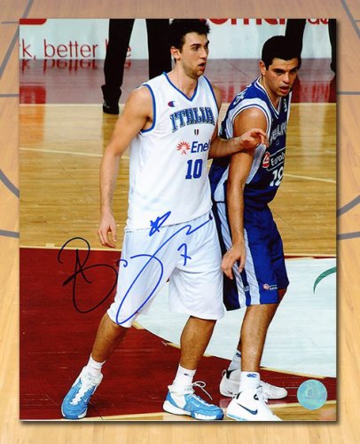 Andrea Bargnani Autographed Signed Italy Basketball 8x10 Photo