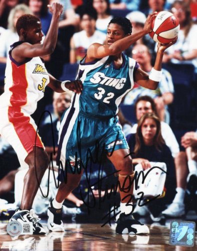 Andrea Stinson Autographed Wnba Charlotte Sting 8X10 Photo Beckett Authenticated
