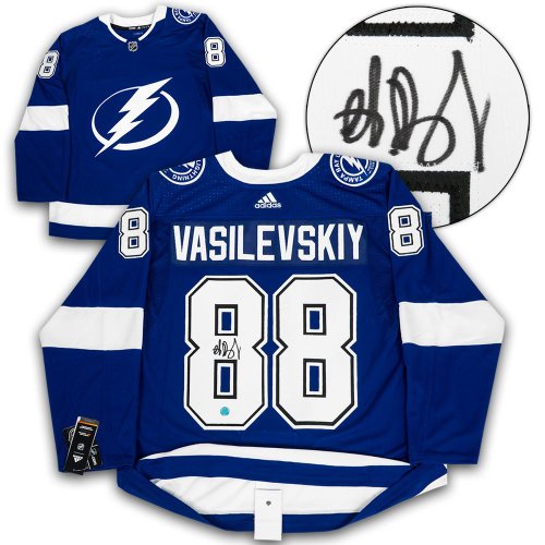 Andrei Vasilevskiy Tampa Bay Lightning Autographed Black Alternate Adidas  Authentic Jersey