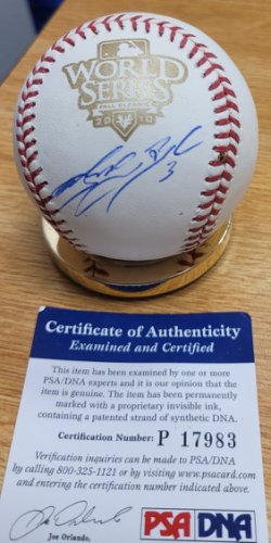 Andres Blanco Autographed Signed Official 2010 World Series Major League Baseball PSA/DNA - Autographs 
