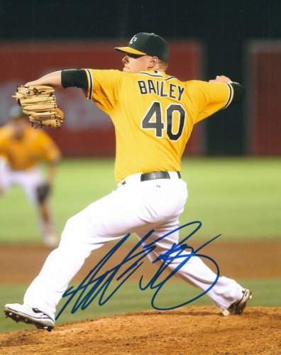 Andrew Bailey Autographed Signed 8X10 Oakland A's Photo - Autographs