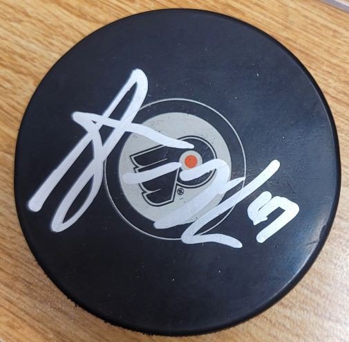 Andrew Macdonald Autographed Signed Philadelphia Flyers Hockey Puck - Autographs