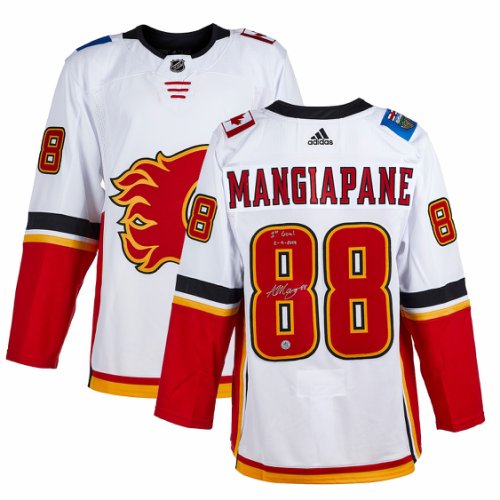 Andrew Mangiapane Autographed Signed Calgary Flames adidas Jersey