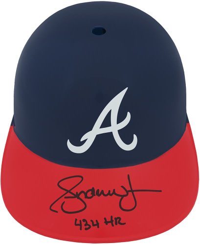 Autographed/Signed Andruw Jones Atlanta Blue Baseball Jersey JSA COA