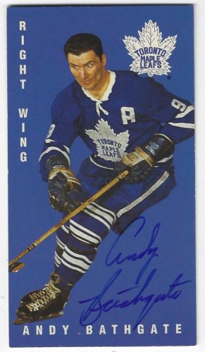 Andy Bathgate Autographed Signed 1994 Parkhurst Toronto Maple Leafs Card - Autographs