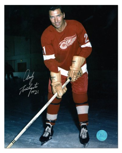Andy Bathgate Autographed Signed Detroit Red Wings 8x10 Photo