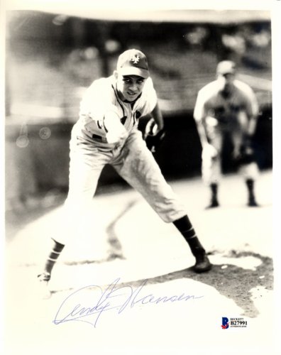 Andy Hausen Autographed 8X10 Photo New York Giants Beckett Beckett