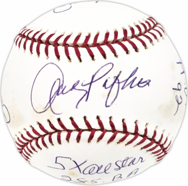 Andy Pafko Autographed Signed Official MLB Baseball Atlanta Braves, Los Angeles Dodgers Statball With 7 Stats JSA
