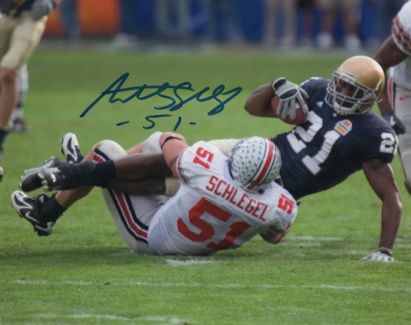 Anthony Schlegel Ohio State Buckeyes 8-3 8x10 Autographed Signed Photo - Certified Authentic 