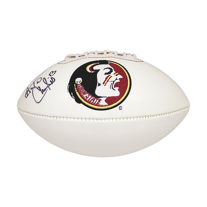 Antonio Cromartie Signed Florida State Seminoles Logo Football