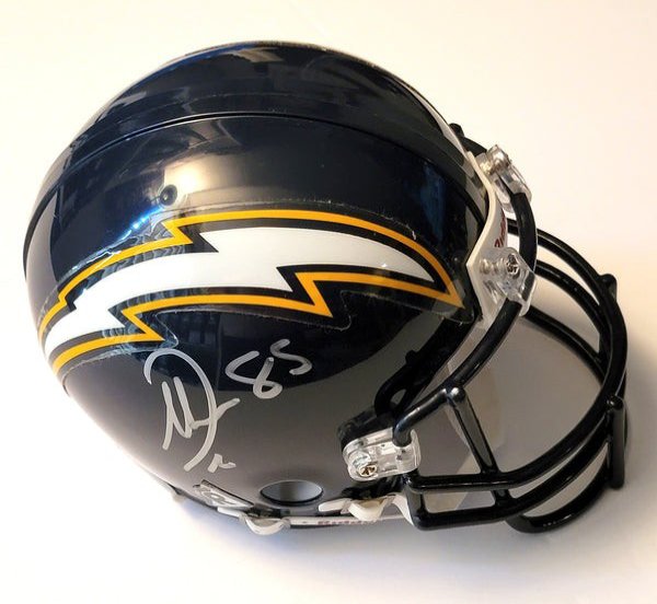 Antonio Gates Autographed San Diego Chargers Mini Helmet JSA Witnessed