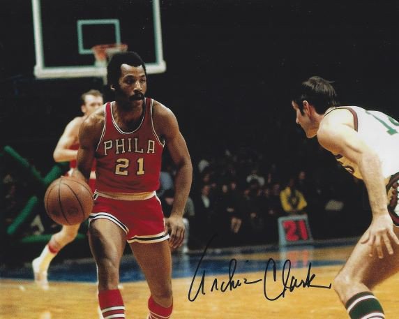 Archie Clark Autographed Signed 8X10 Philadelphia 76Ers Photo - Autographs