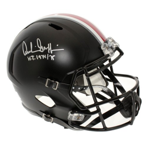 Archie Griffin Autographed Signed Ohio State Buckeyes Black Full Size Speed Replica Helmet - H.T. 1974/75 Inscription Certified Authentic 
