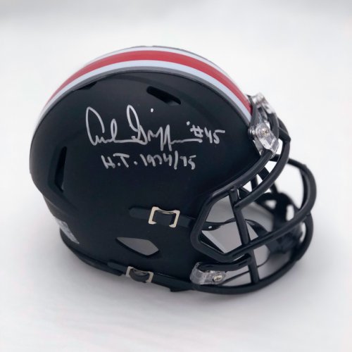 Archie Griffin Autographed Signed Ohio State Buckeyes Riddell Black Speed Mini Helmet - H.T. 1974/75 Inscription - Certified Authentic 