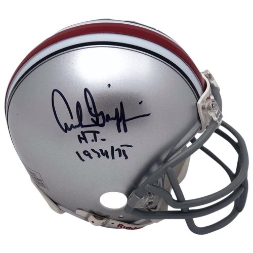 Archie Griffin Autographed Signed Ohio State Buckeyes Silver Riddell Mini Helmet - H.T. 1974/75 Inscription - Certified Authentic 