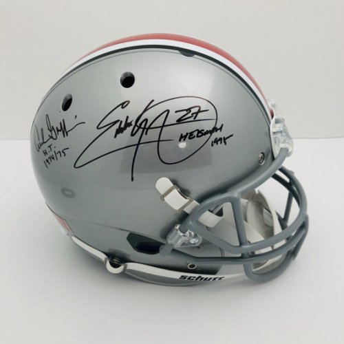 Archie Griffin & Eddie George Ohio State Buckeyes Autographed Signed Schutt Replica Helmet - Certified Authentic 