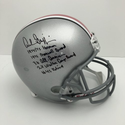 Archie Griffin Ohio State Buckeyes 5 Inscription Autographed Signed Replica Helmet - Certified Authentic 
