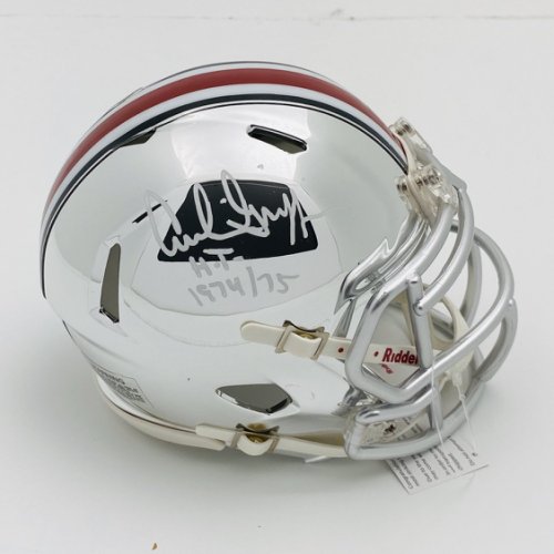 Archie Griffin Ohio State Buckeyes Autographed Signed Chrome Mini Helmet (White Pen) - Certified Authentic 