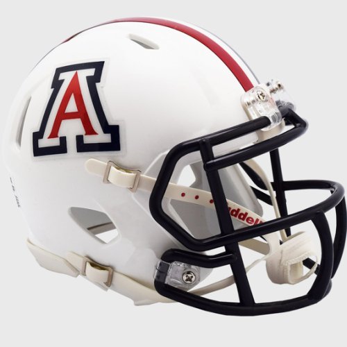 Arizona Wildcats NCAA Mini Speed Football Helmet Gloss White 