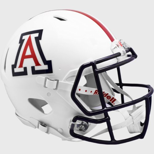 Arizona Wildcats Speed Football Helmet Gloss White 