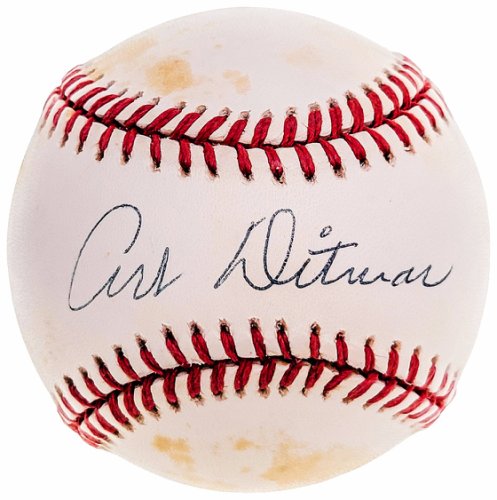 Art Ditmar Autographed Official Al Baseball New York Yankees JSA