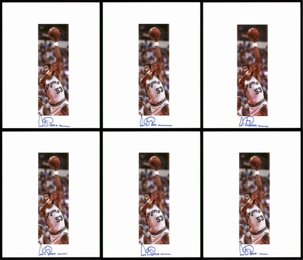 Artis Gilmore Autographed Signed 8.5X11 Photo 12 Count Lot San Antonio Spurs #194008 