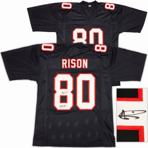 Atlanta Falcons Andre Rison Autographed Signed Black Jersey "84 Td" JSA 