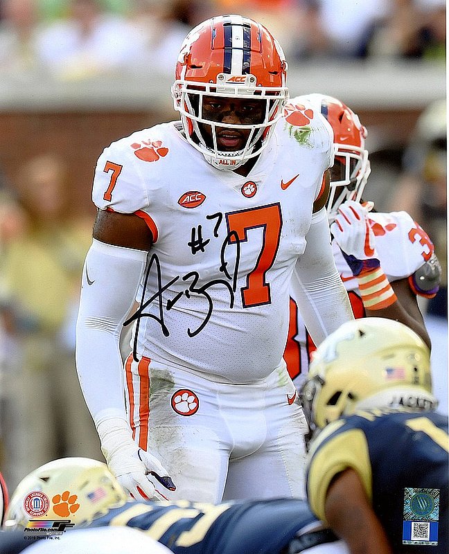 Austin Bryant Clemson Tigers Autographed 8x10 Photo Certified Authentic