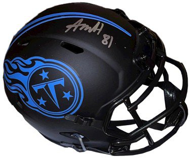 Austin Hooper Autographed Signed Tennessee Titans Eclipse Speed Mini Helmet #81- JSA Witnessed 