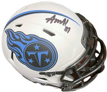 Austin Hooper Autographed Signed Tennessee Titans Lunar Eclipse Speed Mini Helmet #81- JSA Witnessed 