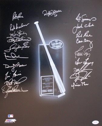 Autographed Signed 16 X 20 Silver Slugger Award Winners Photo - PSA - Autographs 