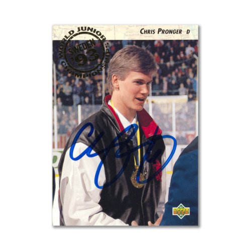 Autographed Signed 1992-93 Upper Deck #591 Chris Pronger Rookie Card