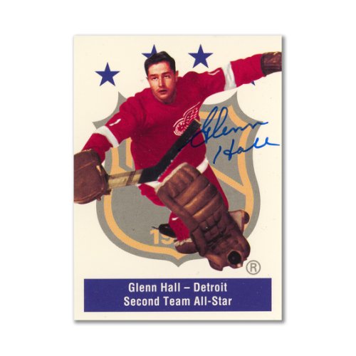 Autographed Signed 1994 Parkhurst Missing Link #141 Glenn Hall All-Star Card