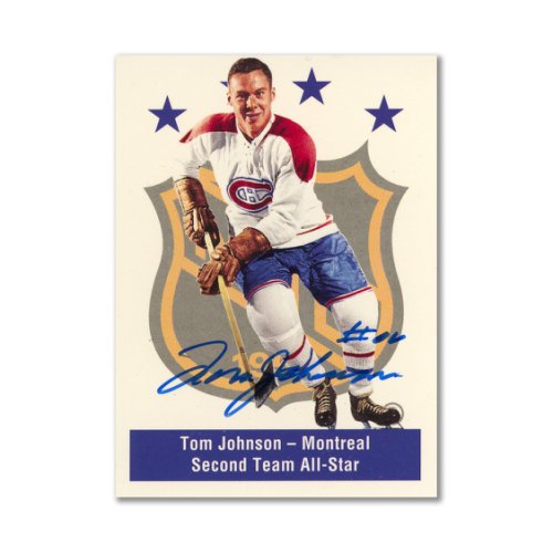 Autographed Signed 1994 Parkhurst Missing Link #143 Tom Johnson All-Star Card