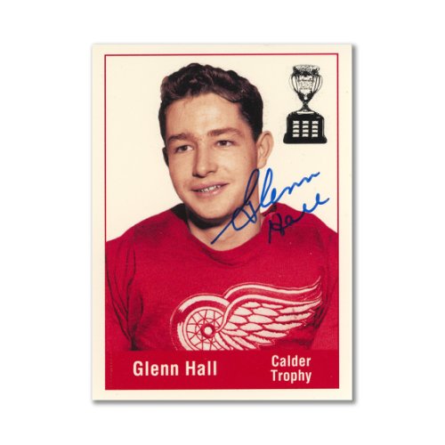 Autographed Signed 1994 Parkhurst Missing Link #152 Glenn Hall Trophy Card
