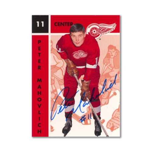 Autographed Signed 1995 Parkhurst Missing Link #46 Pete Mahovlich Hockey Card