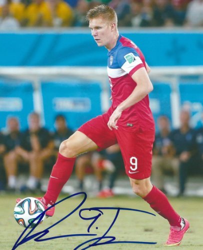 Autographed Signed Aron J Hannsson Usa Men's Olympic Soccer 8X10 Photo With COA - Autographs 