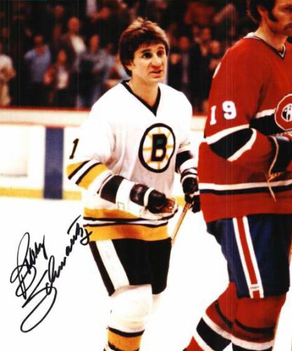 Autographed Signed Bobby Schaumtz Boston Bruins Photo - Autographs 