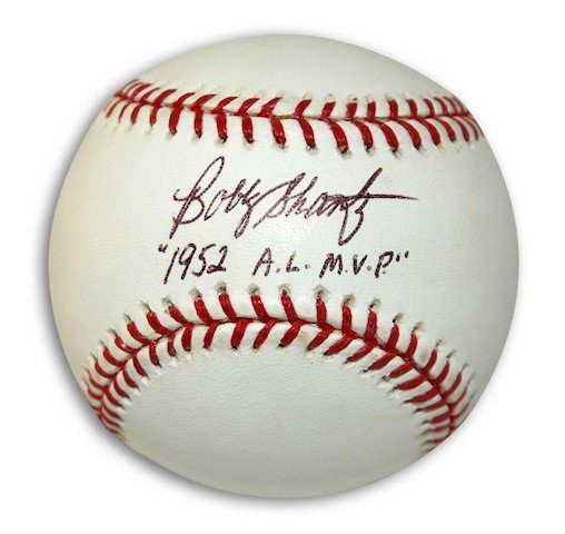 Bobby Shant Signed Philadelphia Athletics Jersey Inscr. 1952 AL MVP –