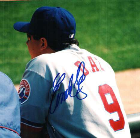 Autographed Signed Einer Diaz Montreal Expos Photo - Autographs