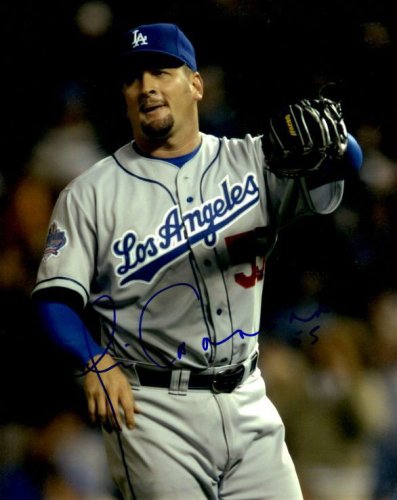 Autographed Signed Giovanni Carrera 8X10 Los Angeles Dodgers Photo - Autographs 