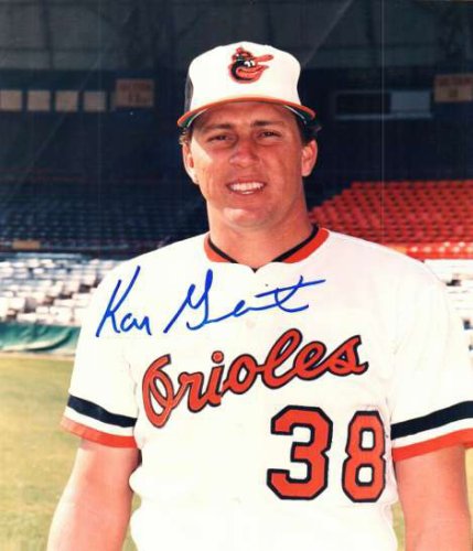 Autographed Signed Ken Gerhart Photo Baltimore Orioles - Autographs 